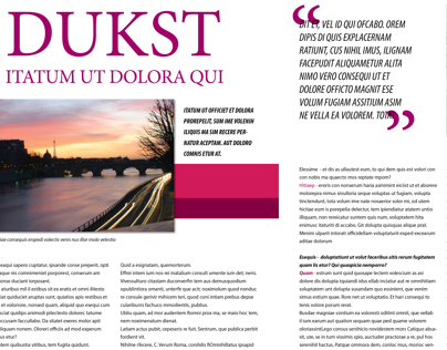 Layout Revista Duskt