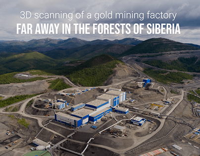 Laser scanning og a gold mining factory