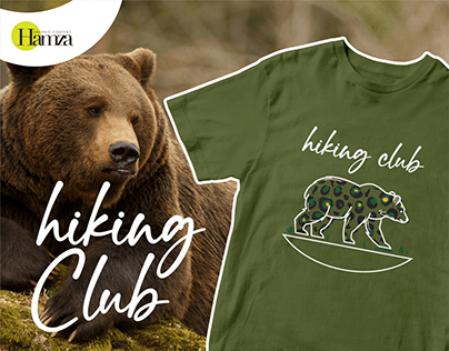Hiking Club T-Shirt Design