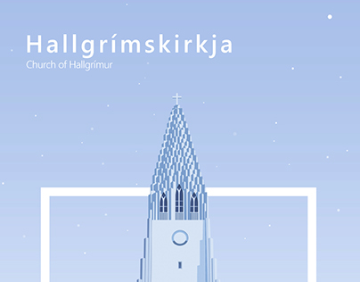 Hallgrímskirkja. Church of Hallgrímur