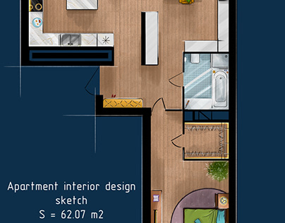 Apartment sketch design