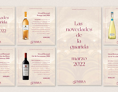 Graphic Design for Wine boutique Sembra - Catalog