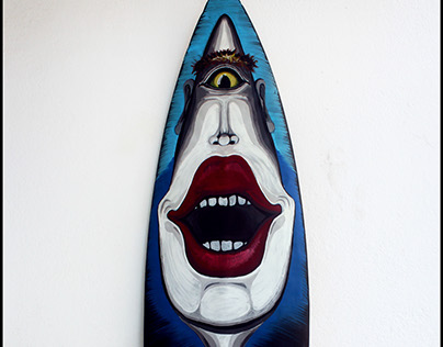 Acrylic Paintings (Surfboard)