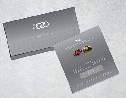 Audi Test Drive Invitation Card
