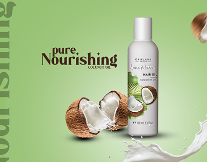 Pure nourishing coconut oil Banner ad