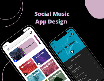 Social Music App Design