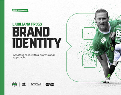 Ljubljana Frogs Flag Football Club Brand Identity