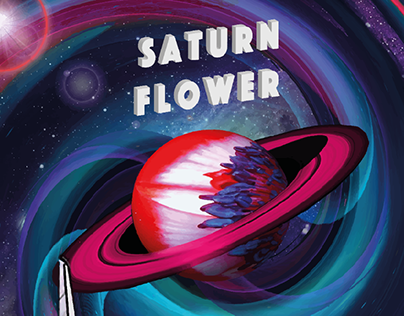 Copertina EP "Saturn Flower" Ed Mud Feat Y'ma Drop
