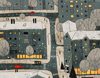 Wintertime Illustration Series