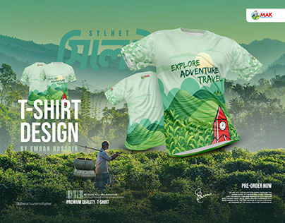 Sylhet Branding T-Shirt Design | Mak Tourism of Sylhet