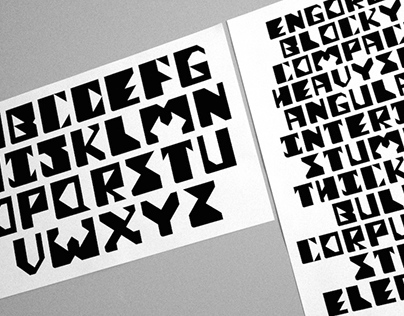 Typeface Design // Chiseled