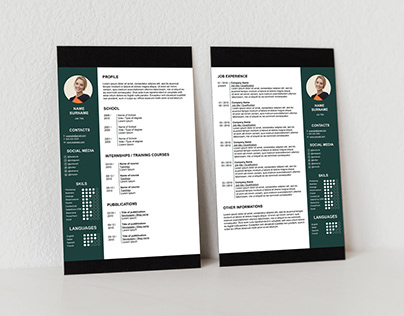 Free CV Template - Indesign Stock