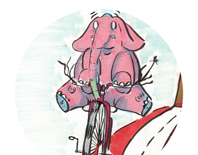 A pink elephant and his wonderful events