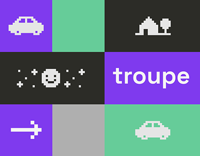 Project thumbnail - troupe | Branding + Web App Design