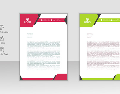 Letterhead Design, Corporate Letterhead design template