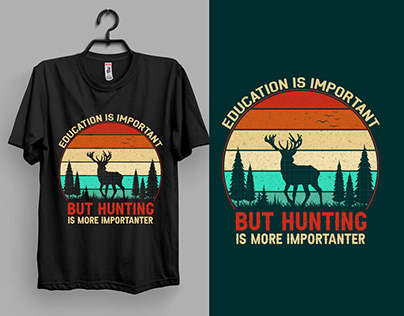 hunting t shirt design, typography t-shirt design