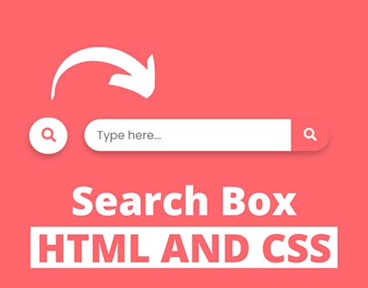 Search Box Design using HTML & CSS