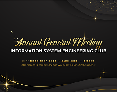 Annual General Meeting Poster & Slide design