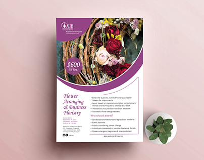 Flower Arranging & Business Floristry - flyer