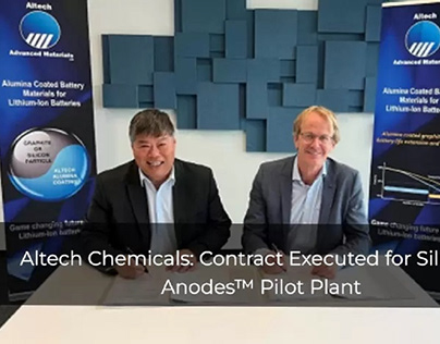 Altech Chemicals:Contract Executed for Silumina Anodes