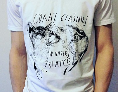 "Coraz ciaśniej" screen printed t-shirts