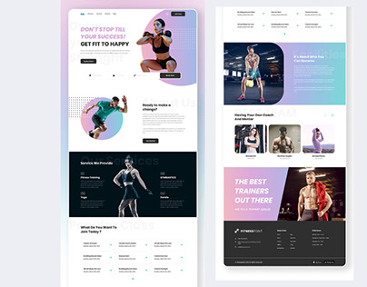 Fitness Workout Website Landing Page