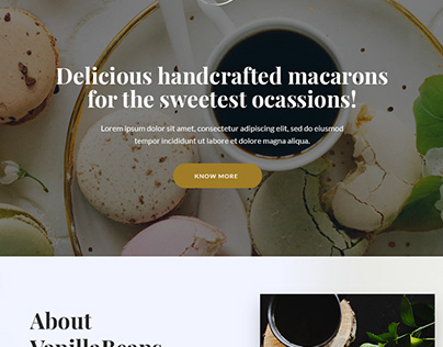 Macarons Bakery Layout Design