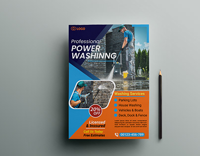 Professional Power Washing Flyer