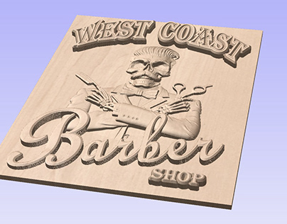 CNC 3D Carve - Shop Sign
