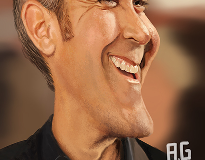 Painting George Clooney
