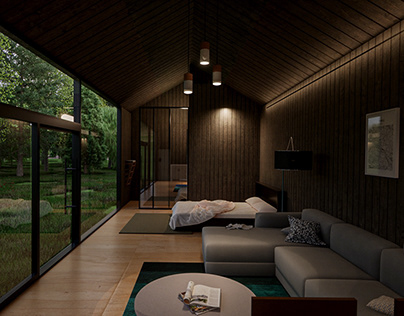 Walk in the woods | Cabin house