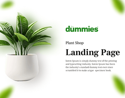 PlantShop Landing page