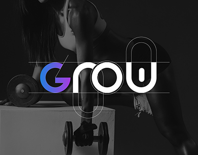 Grow | Gym & Fitness Logo Brand Identity Design
