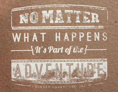 Forever Adventure Typographic Prints