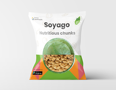 Soya Chunks Pouch Packaging Design