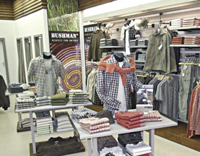 Redesign interieru obchodů BUSHMAN