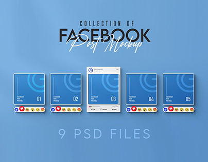 3D Rendered Facebook Post Mockup | PSD Mockup