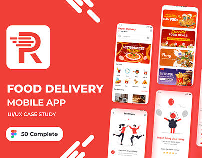 Repas Delivery - Food Delivery App - UI/UX Case Study