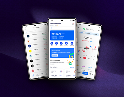 InvestMe - Trading mobile UI
