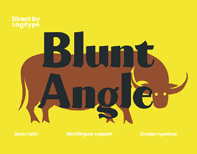 Blunt Angle - Display Font