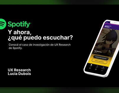 UX Research - Spotify ¿Qué puedo escuchar?