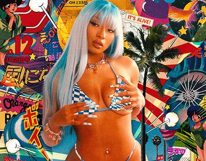 The Hottest Summer - Megan Thee Stallion Collage