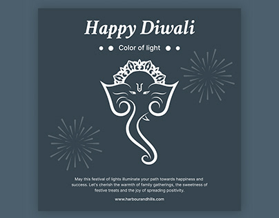 Instagram post on Diwali part 3