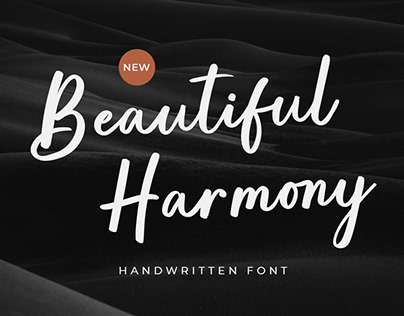 Beautiful Harmony - Handwritten Font