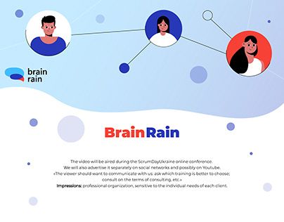 Brain Rain - Scrum Platform 2D Explainer After Effects