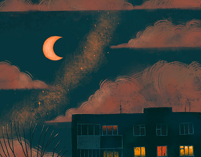 Quiet Evening Illustration