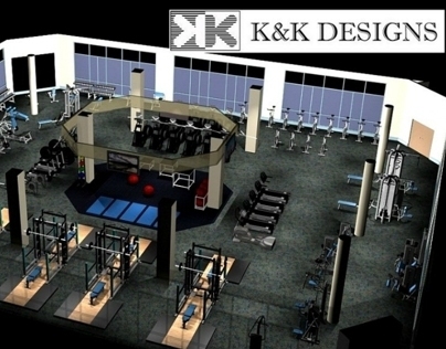 Sample 3D Fitness Center Renderings