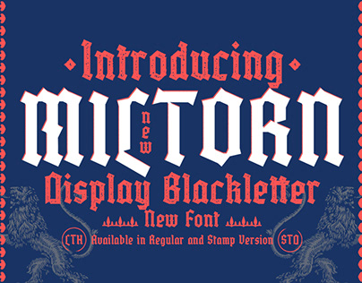 Miltorn - Display Blackletter