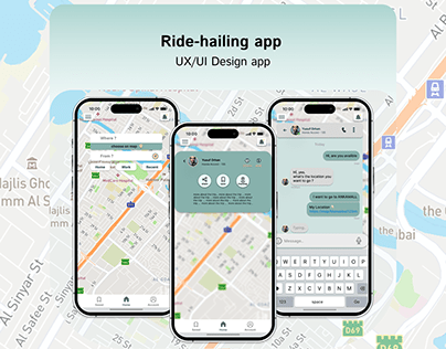 Ride-haling app UX/UI design (summary view)