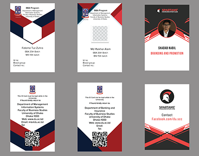 ID Card designs for departments and clubs
